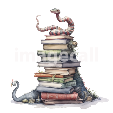 Bookworm Illustration Clipart (17)300dpi