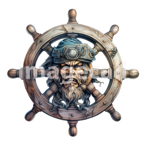 Ship helm wheel clipart art (7)300dpi