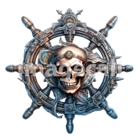 Ship helm wheel clipart art (11)300dpi