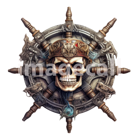 Ship helm wheel clipart art (18)300dpi