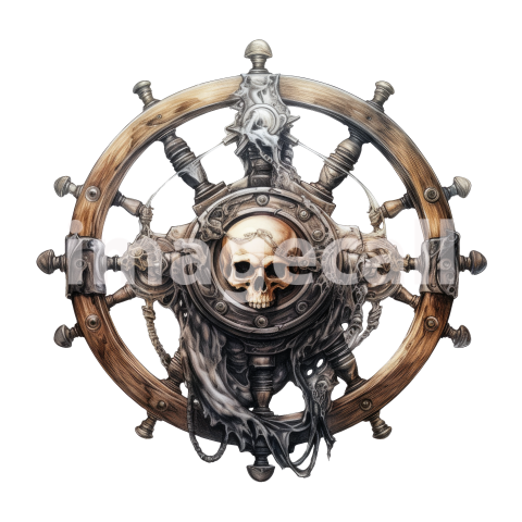 Ship helm wheel clipart art (14)300dpi