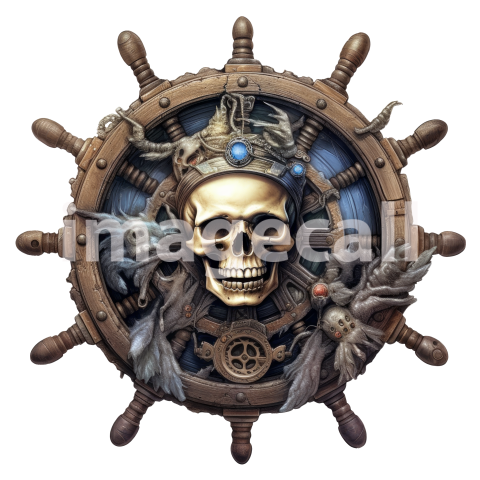 Ship helm wheel clipart art (16)300dpi