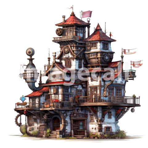 Steampunk Houses (18)