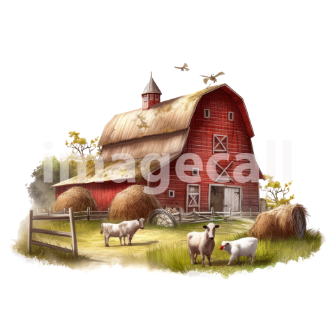 Clipart Cottage Core Farm (17)300dpi