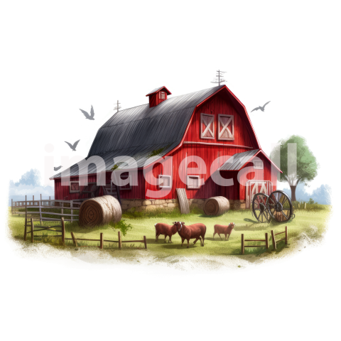 Clipart Cottage Core Farm (19)300dpi
