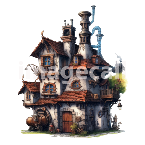 Steampunk Houses (7)