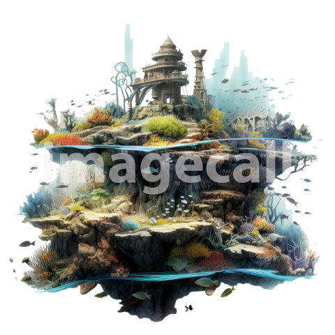 0011 Clipart Sea Castle (8)300dpi