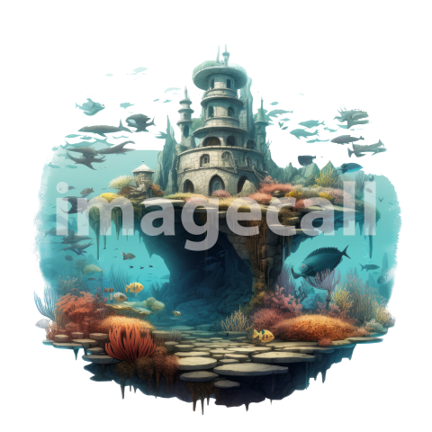 0013 Clipart Sea Castle (6)300dpi