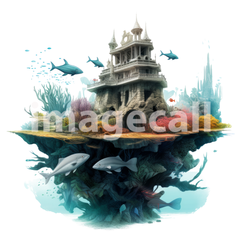 0017 Clipart Sea Castle (1)300dpi