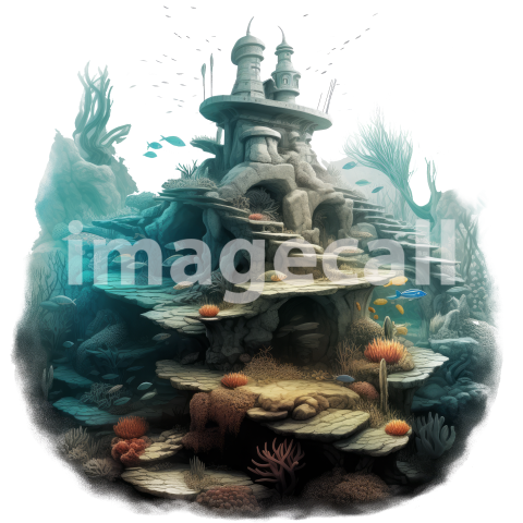 0016 Clipart Sea Castle (3)300dpi