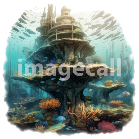 0003 Clipart Sea Castle (16)300dpi