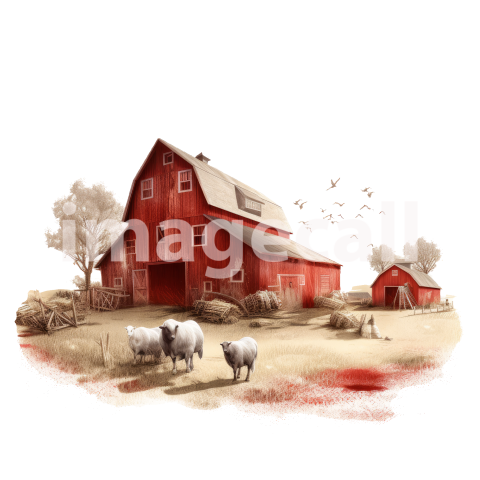 Clipart Cottage Core Farm (1)300dpi