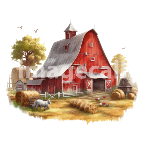 Clipart Cottage Core Farm (6)300dpi