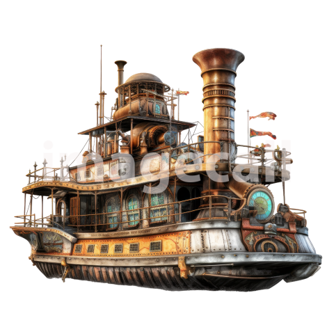 Steampunk Boat (1)