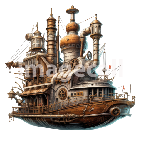 Steampunk Boat (13)