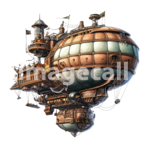 Steampunk Zeppeling Blimp (5)