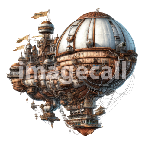 Steampunk Zeppeling Blimp (19)