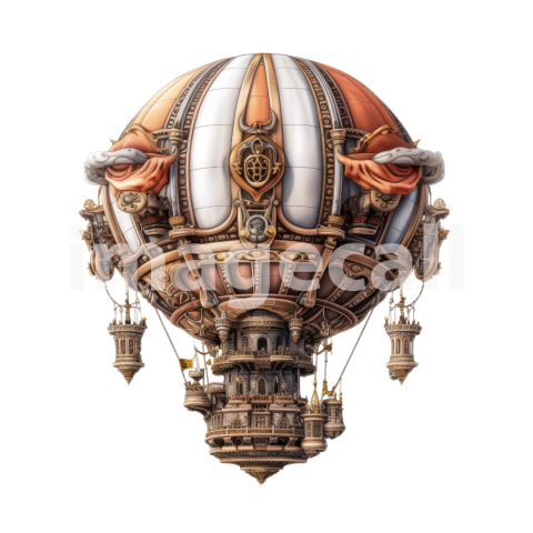 Steampunk hot air balloon (4)