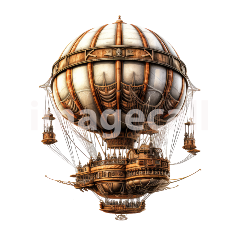 Steampunk hot air balloon (6)