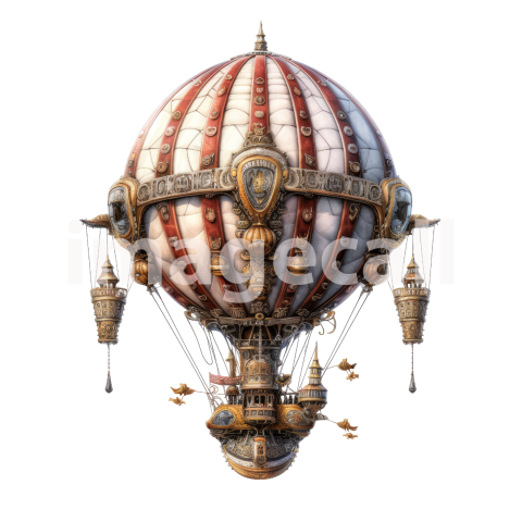 Steampunk hot air balloon (5)