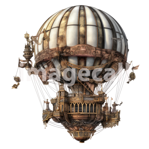 Steampunk hot air balloon (3)