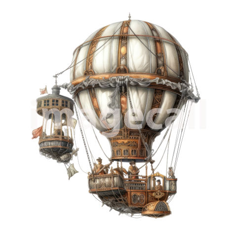 Steampunk hot air balloon (10)