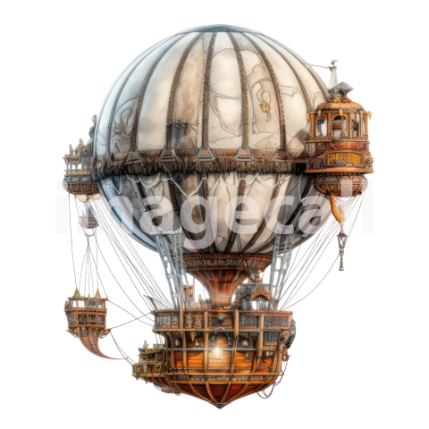 Steampunk hot air balloon (9)