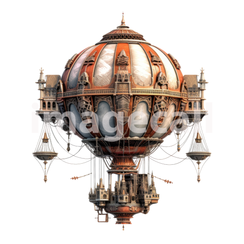 Steampunk hot air balloon (7)