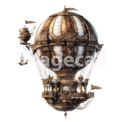 Steampunk hot air balloon (8)