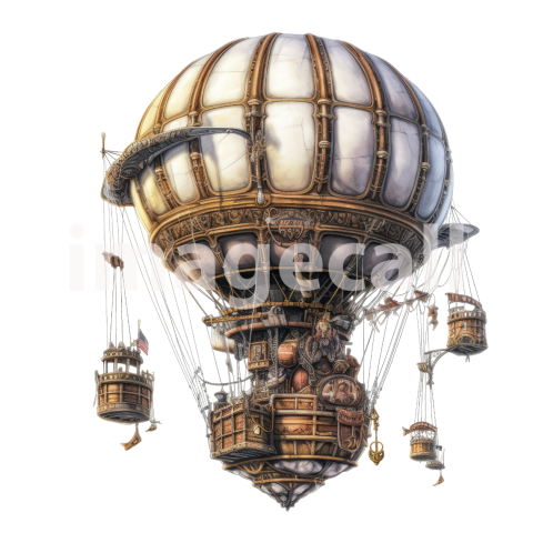 Steampunk hot air balloon (12)