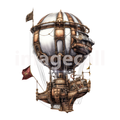 Steampunk hot air balloon (16)