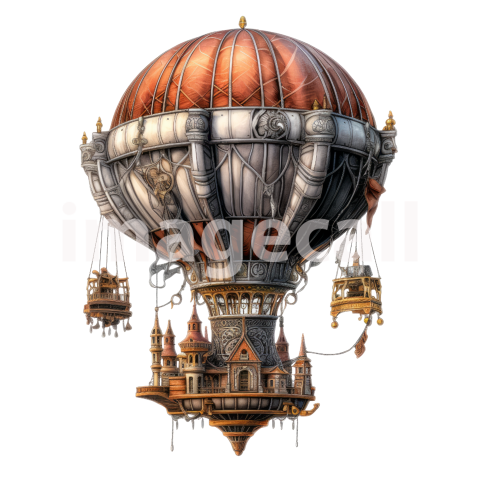 Steampunk hot air balloon (18)