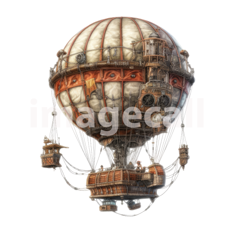 Steampunk hot air balloon (19)