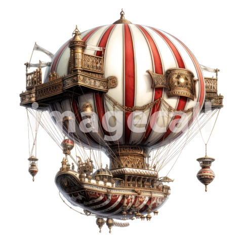 Steampunk hot air balloon (20)