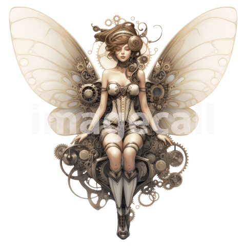 Clipart Steampunk Fairies (5)
