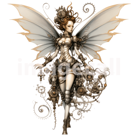 Clipart Steampunk Fairies (6)