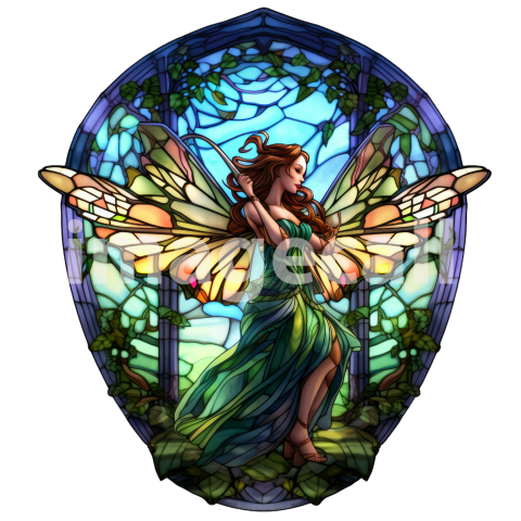 Stained Glass fairies (9)300dpi