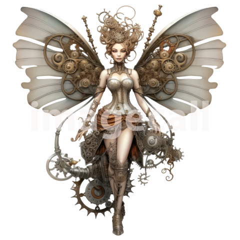 Clipart Steampunk Fairies (19)