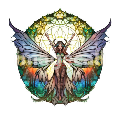 Stained Glass fairies (19)300dpi