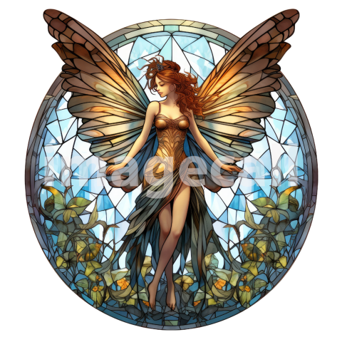 Stained Glass fairies (2)300dpi
