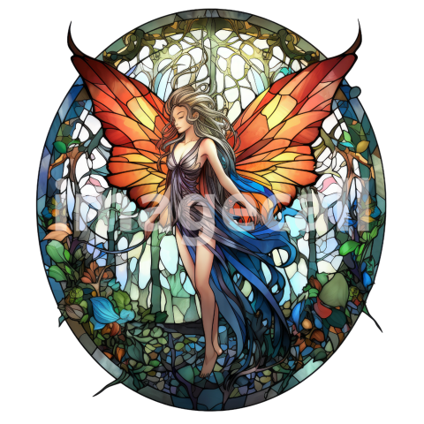Stained Glass fairies (10)300dpi