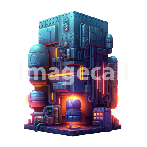 Clipart Cyberpunk Buildings (5)