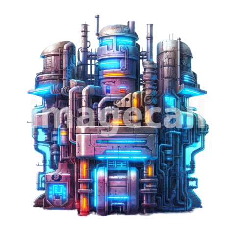 Clipart Cyberpunk Buildings (17)