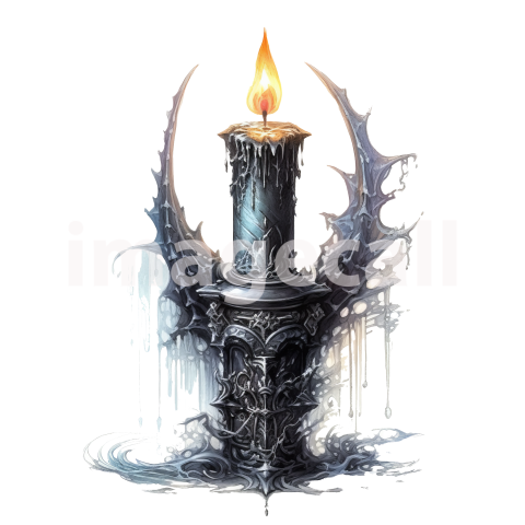 Clipart Gothic Candles (5)