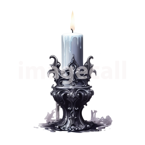Clipart Gothic Candles (9)