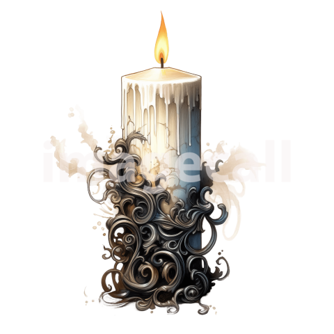 Clipart Gothic Candles (17)