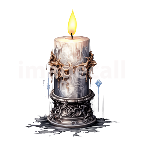 Clipart Gothic Candles (14)