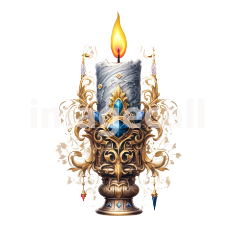 Clipart Gothic Candles (8)