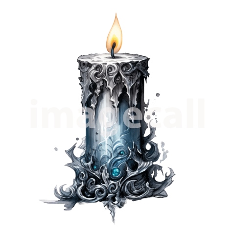 Clipart Gothic Candles (18)