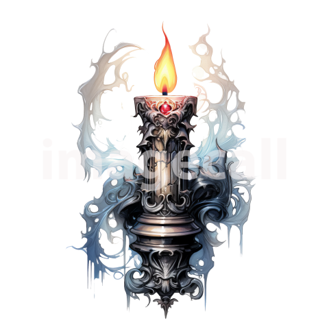 Clipart Gothic Candles (19)